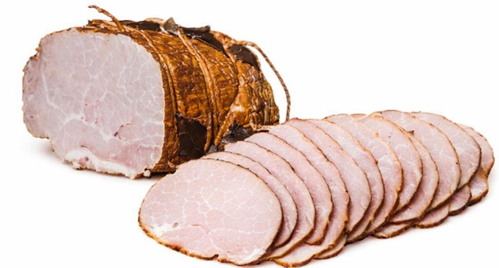 Wędzona wiejska szynka, w plasterkach 100 g – Schronisko Zdjęcie produktu 