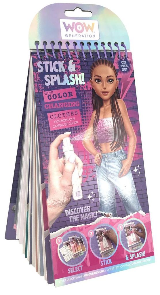 Stickerblock WOW GENERATION Stick & Splash! pink