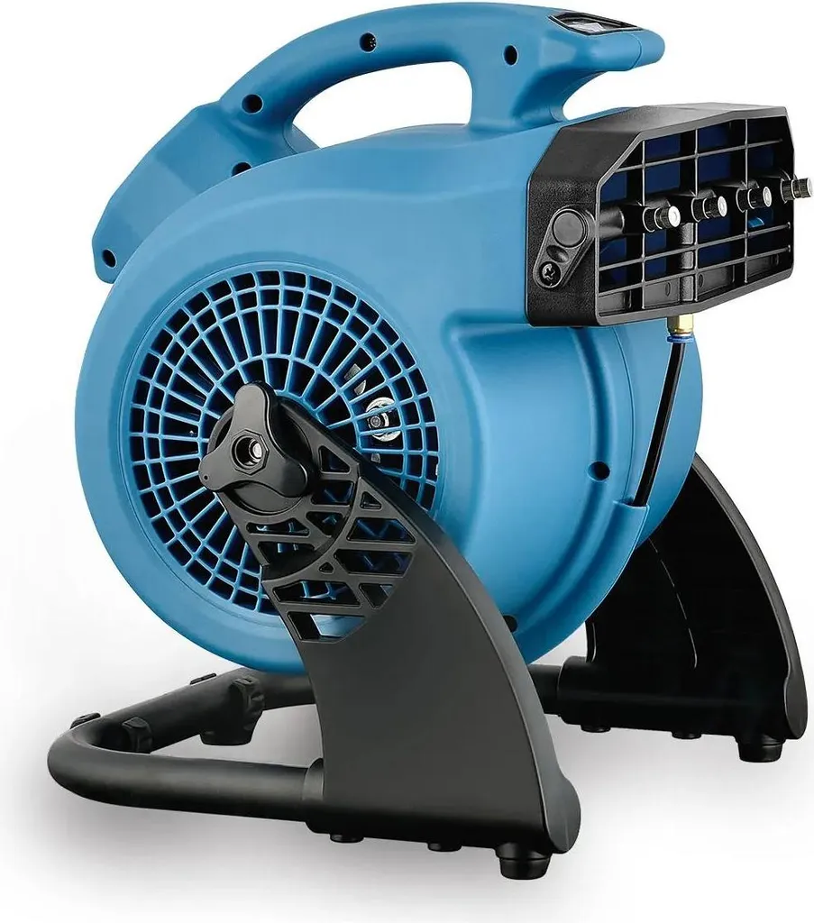 Ventilateur de chantier 600 CFM - 3 vitesses et format compact EU - 2