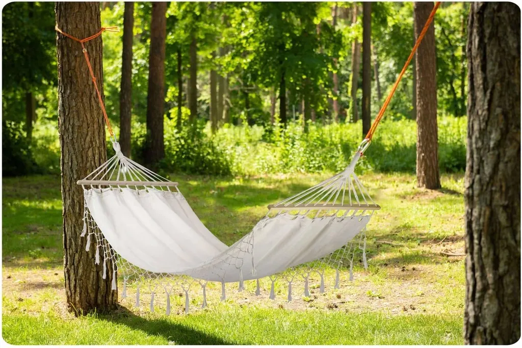 Amaca da Giardino Toledo Singola Beige Sofotel | Relax Cotone Resistente - 13