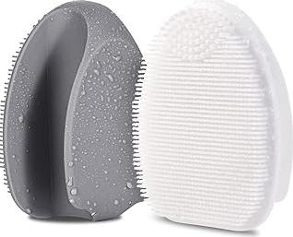 HieerBus Silikon Gesichtsreiniger, Manuelle Peeling Bürste, Handheld Gesichtsreinigungsbürste für Frauen Männer Entfernen Poren Reinigung Massa...