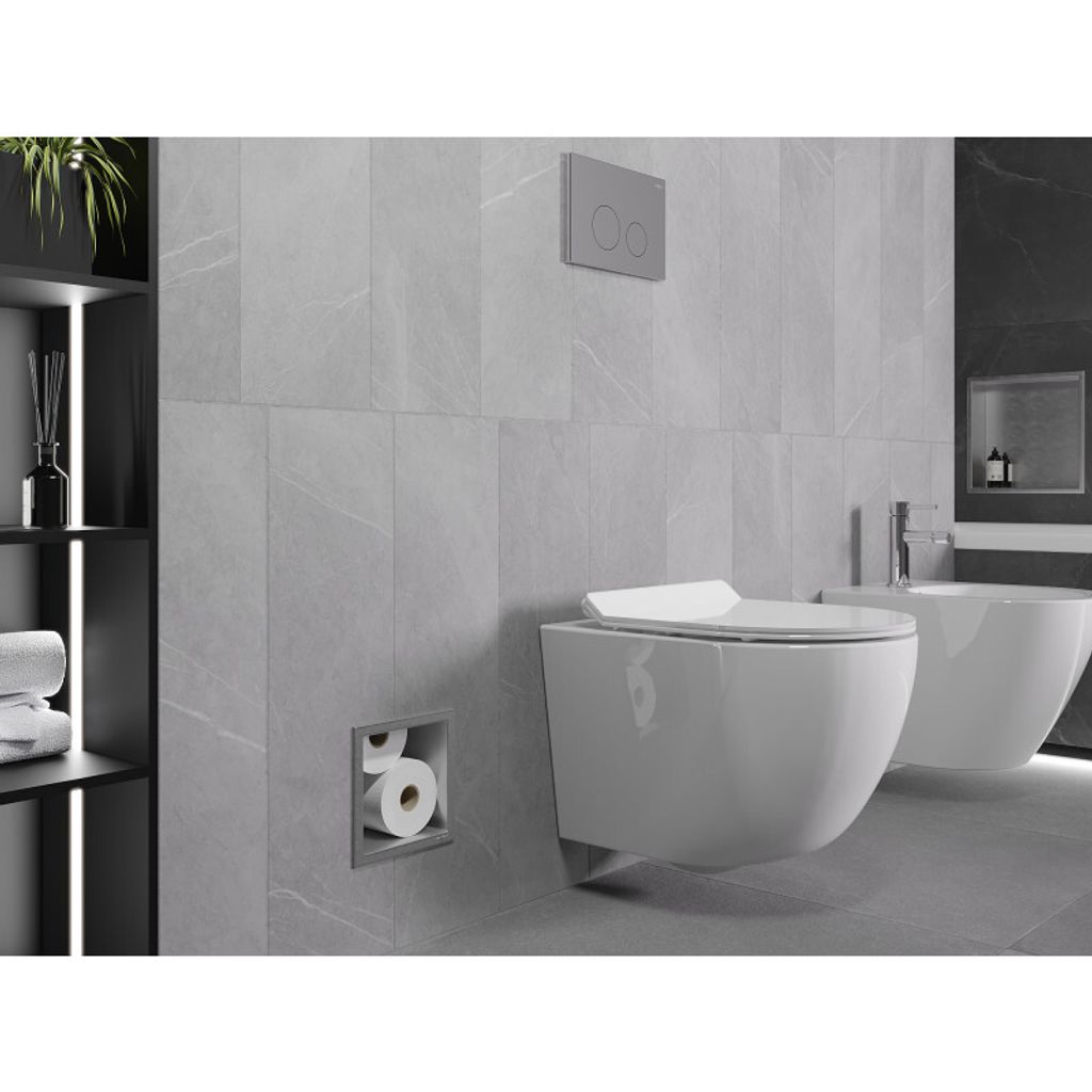 Mexen X-Wall-B Toilettenpapier Aufbewahrung, inox - 1915 Produktbild 3
