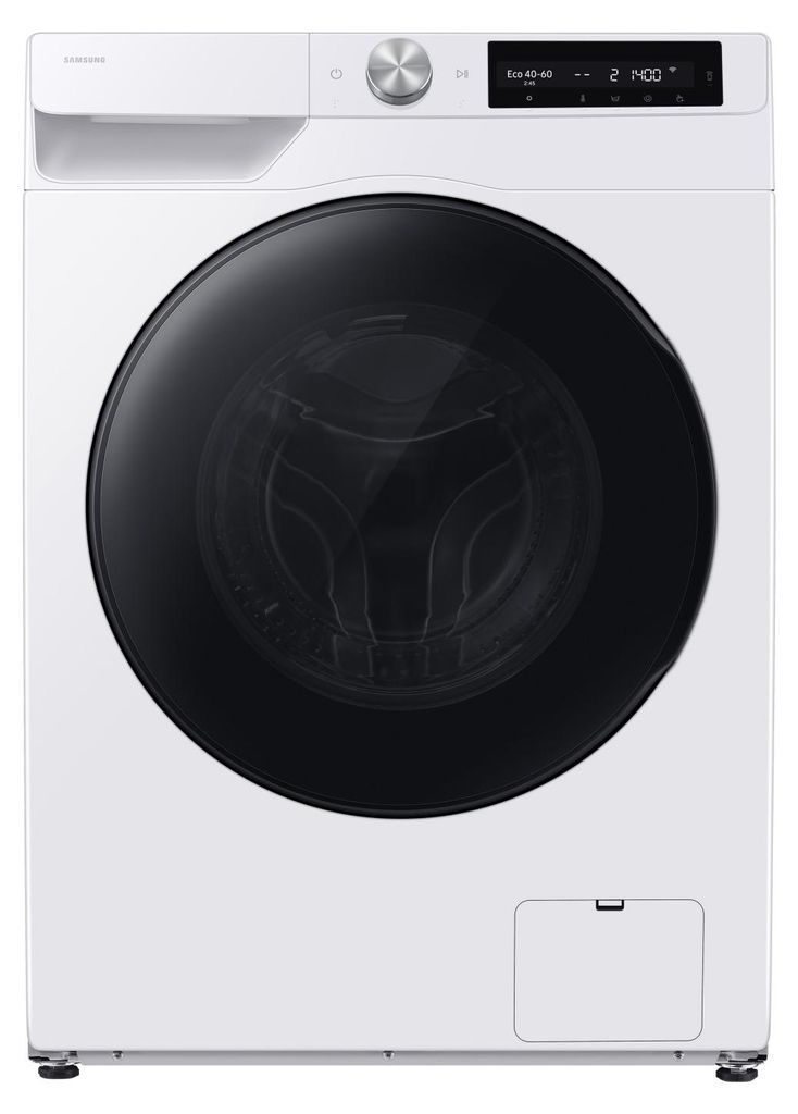 Samsung WD10HG6U94BEU3, Od przodu, Wolnostojący, Biały, Zdjęcie produktu 