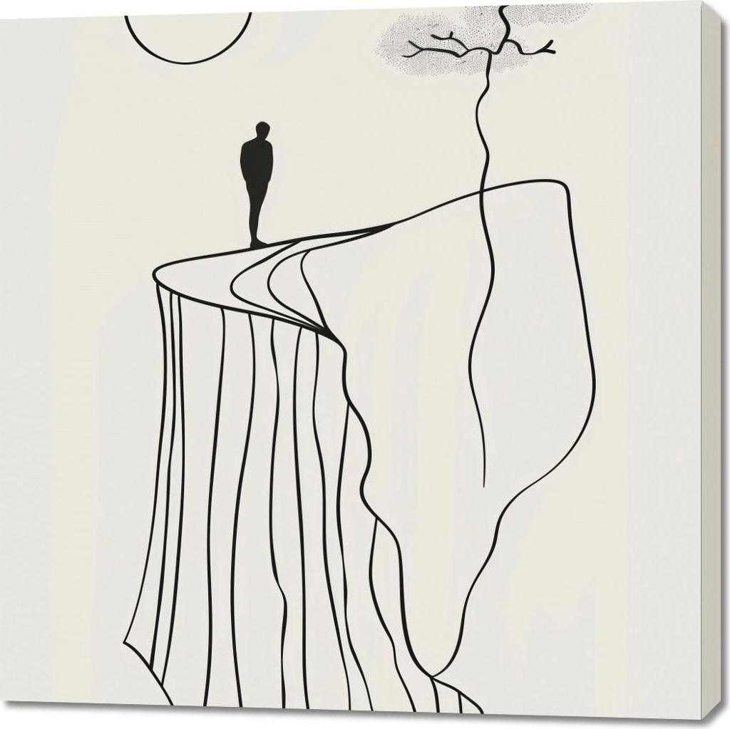 Bild 100x100cm Einsamkeit und Erhabenheit