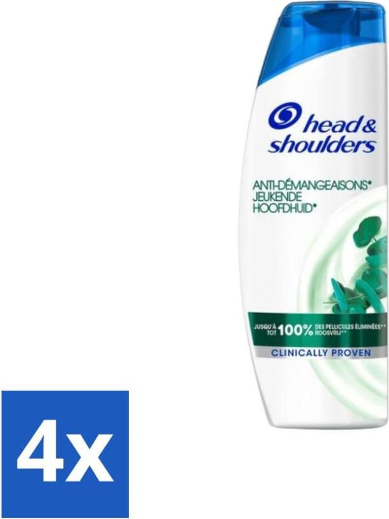 Head & Shoulders - Anti-Schuppen-Shampoo - Juckende Kopfhaut - 285 ml - Vorteilspack - 4 Stücke