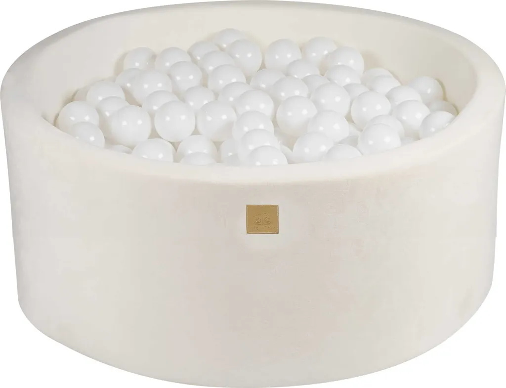 Aire de jeu piscine à balles blanche avec balles pour bébé et enfant