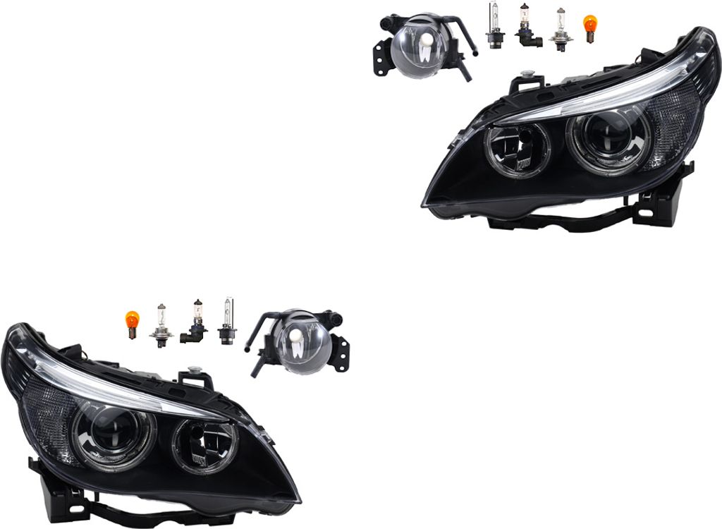 Johns, Scheinwerfer Osram Xenarc Night Breaker Laser Satz passend für BMW 5er E60 63127160193 63116933175 63127165567 6933175 7160193 7165567 6312716