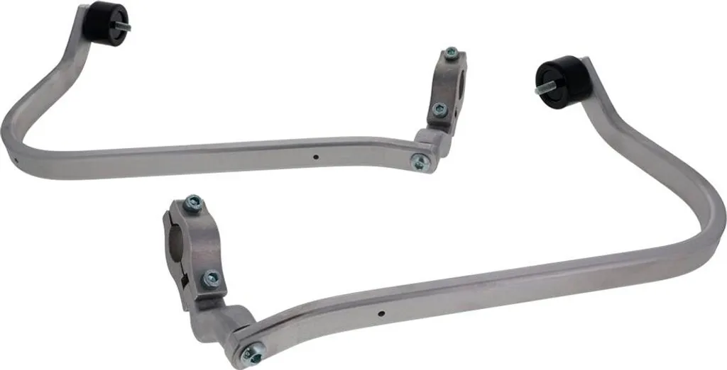 Barkbusters Scrambler 400x Barres Protection Aluminium Argent Fixe