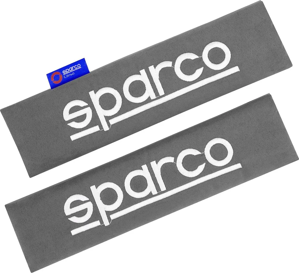 SPARCO Protezioni Per Cinture Di Sicurezza, Set Da 2 Pezzi, Morbide Imbottiture Antistrappo, Colore Nero - 6