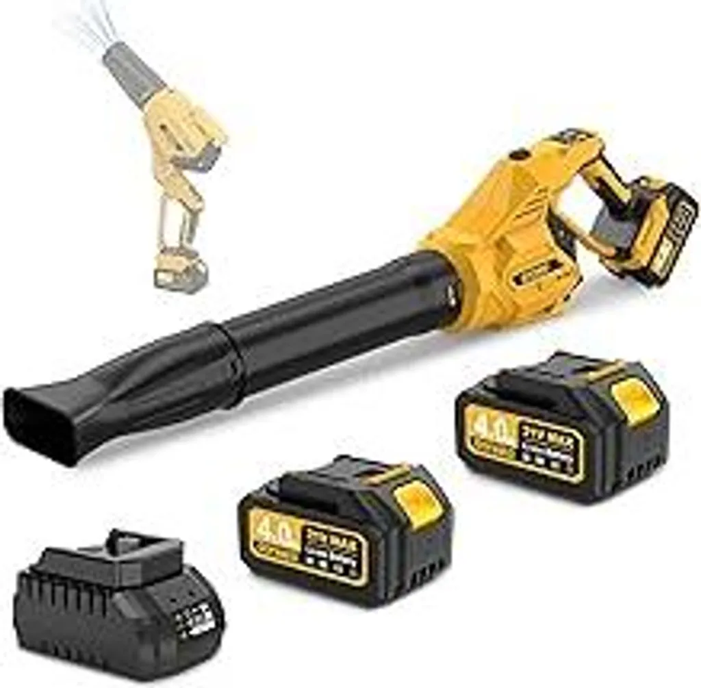 Soffiatore Foglie 2 in 1 Turbo 322km/h | Doppia Batteria 4.0Ah 21V