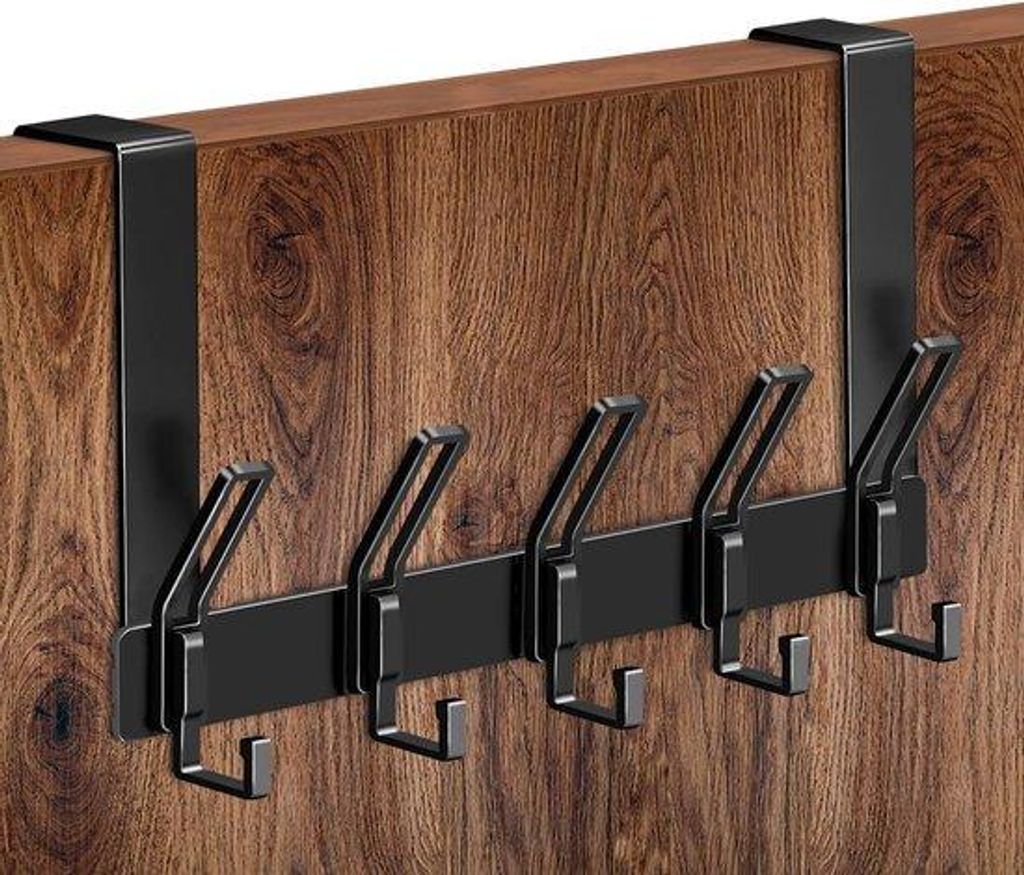 Kleiderhaken - 5 schwere Haken - Handtuch - Kleidung - Bettwäsche - Taschen - Raumsparender Haken - Badezimmer - Schlafzimmer - Wohnzimmer - Kleid...
