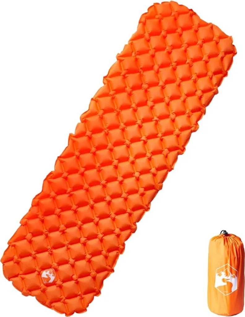 Matelas de sol gonflable ultra-léger 190x58x6 cm pour bivouac de survie