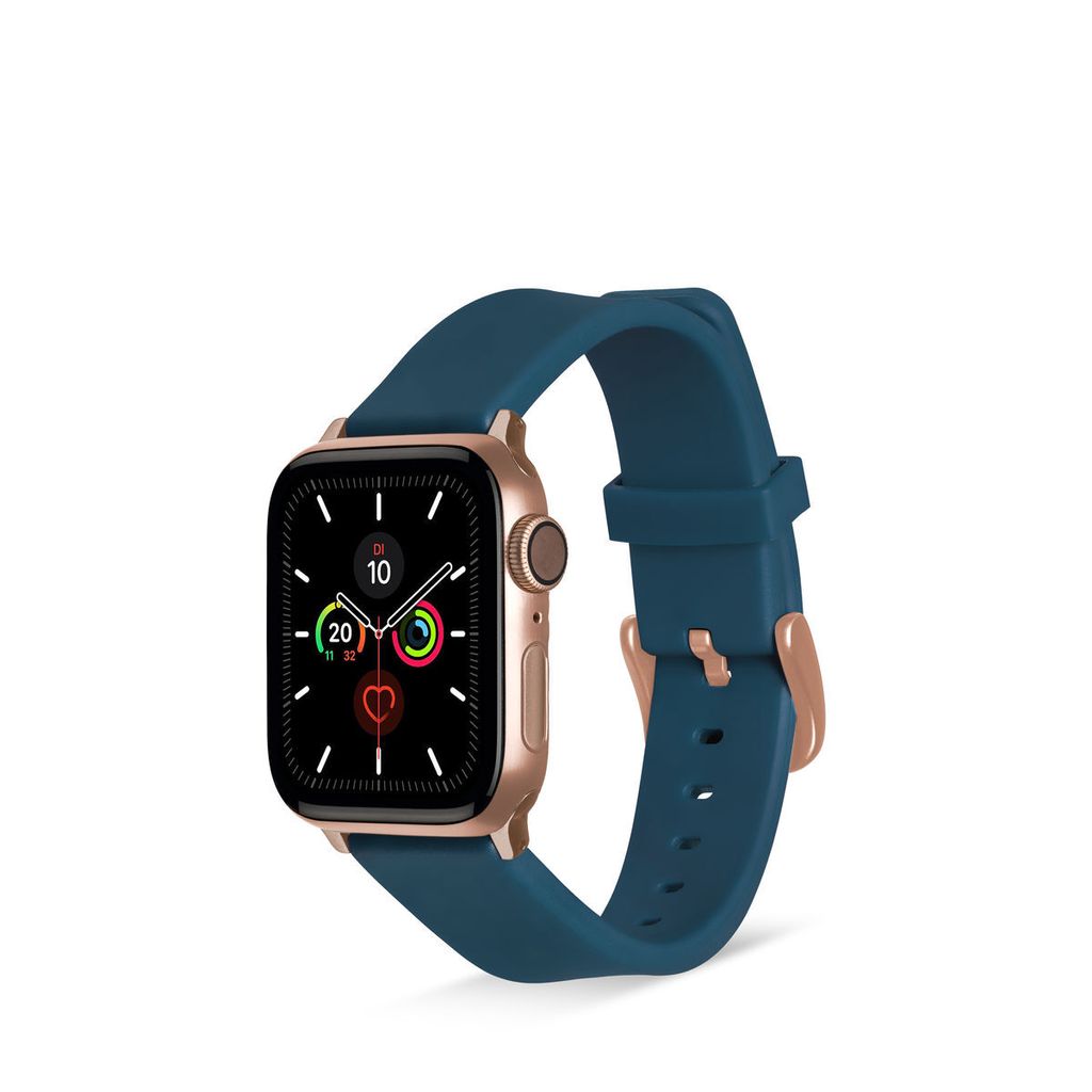 ARTWIZZ WatchBand Silicone für Apple Watch 9-7 (41mm), 6-4 & SE (40mm), 3-1 (38mm) - Silikon Uhrenarmband, Blau