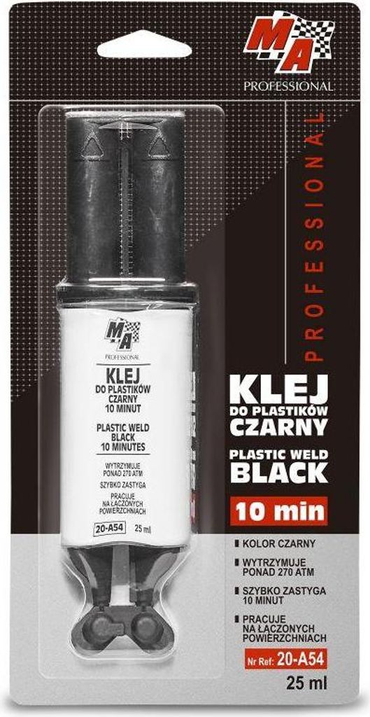 Kunststoff-Schweißkleber, 10 Minuten, Schwarz, 25 ml - BIS Produktbild 