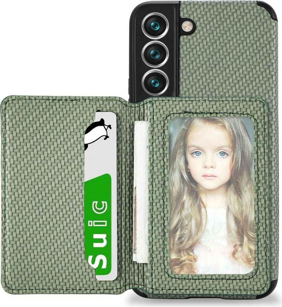 König Design Hülle kompatibel mit Samsung Galaxy S22 5G Kunststoff Soft Handyhülle - Handy Case Grün