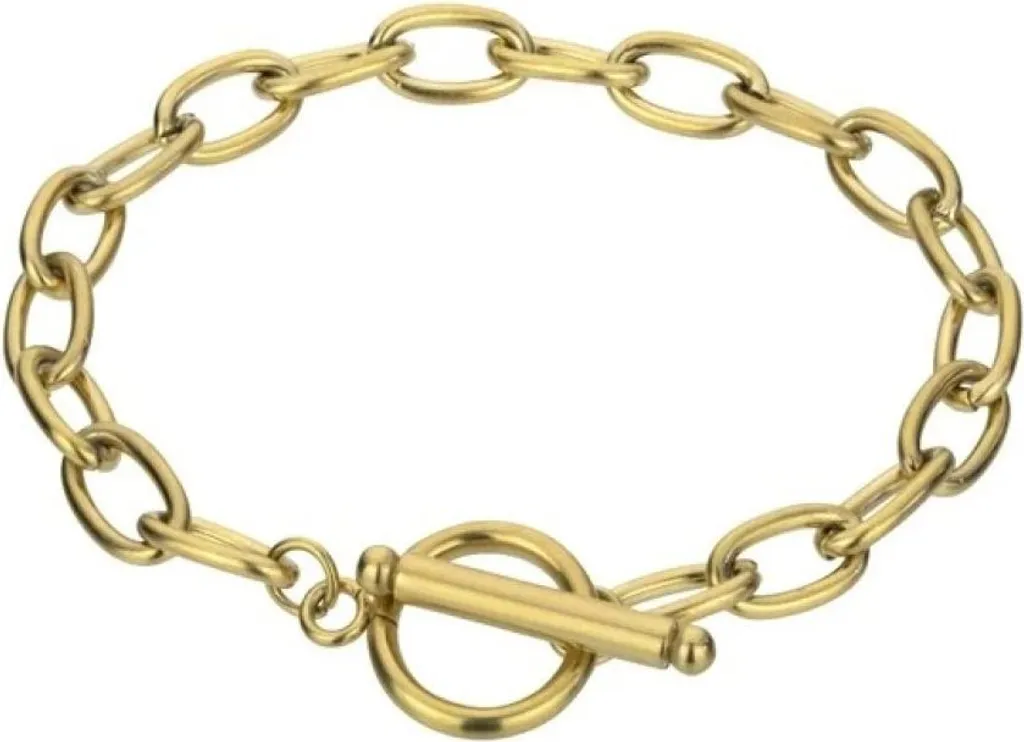 Bracelet Raegan en plaqué or résistant - Maillons dorés finition brillante