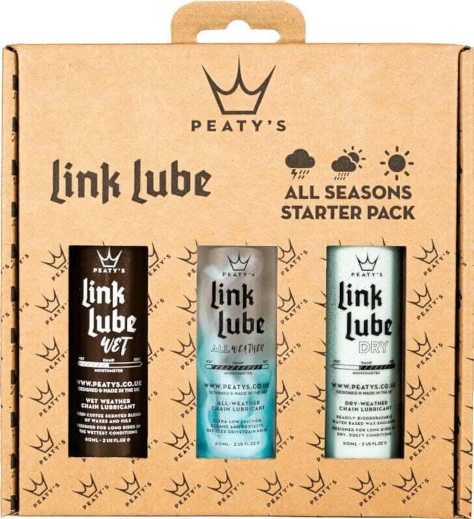 Peaty's Linklube All Seasons Starter Pack 3x60 ml pour Entretien Vélo