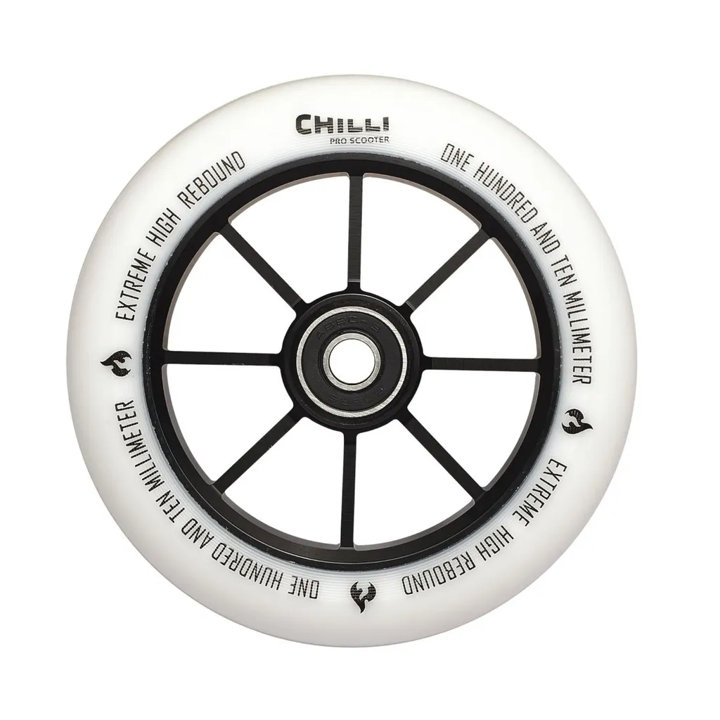 Rouleau Chilli Base 110 mm Blanc pour Trottoinette Freestyle Sportive