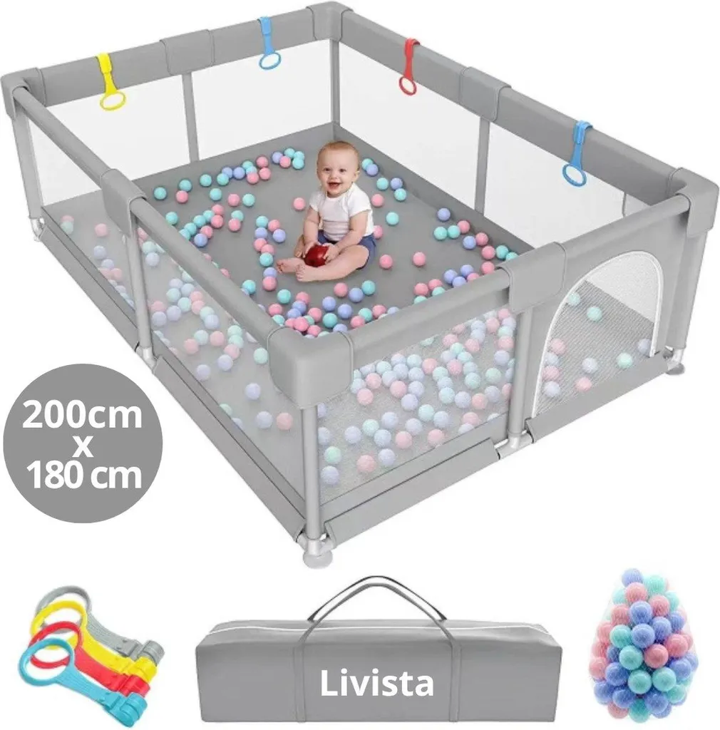 Parc pour bébé Livista pliable avec 60 balles colorées pour enfant