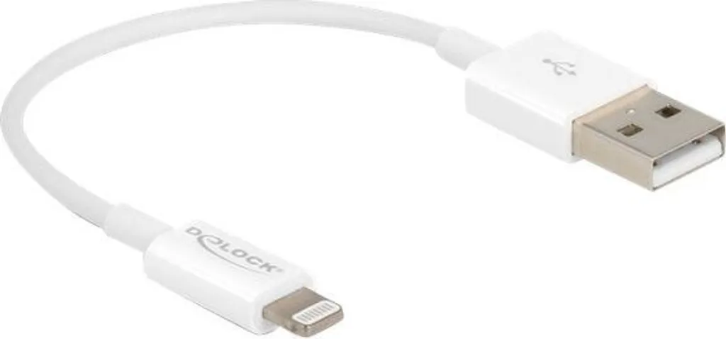 Cavo Lightning Delock 83001 15cm Bianco - Carica e Dati iPhone iPad