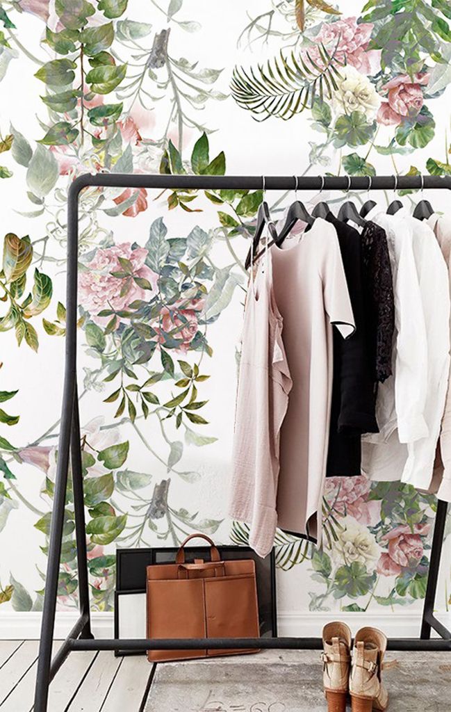 Coloray Fototapete 290x290 cm Latextapete Magicstick - Pastellblumen