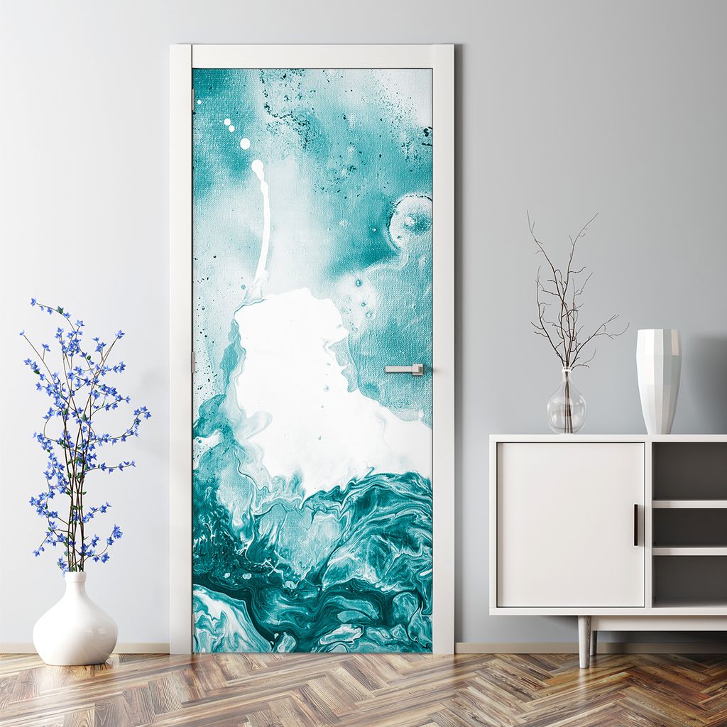 Dekorative Türtato Aufkleber selbstklebend Klebefolie Türposter Rosa Ananas 70 x 200 cm