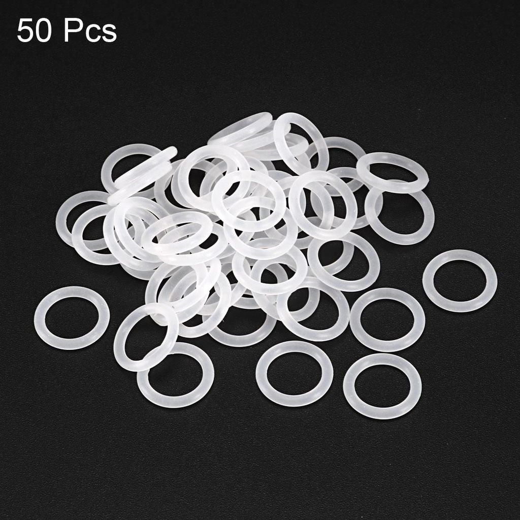Packung mit 50, Silikon O-Ringe 14mm AD 10mm ID 2mm Breite VMQ Dichtung Wei?