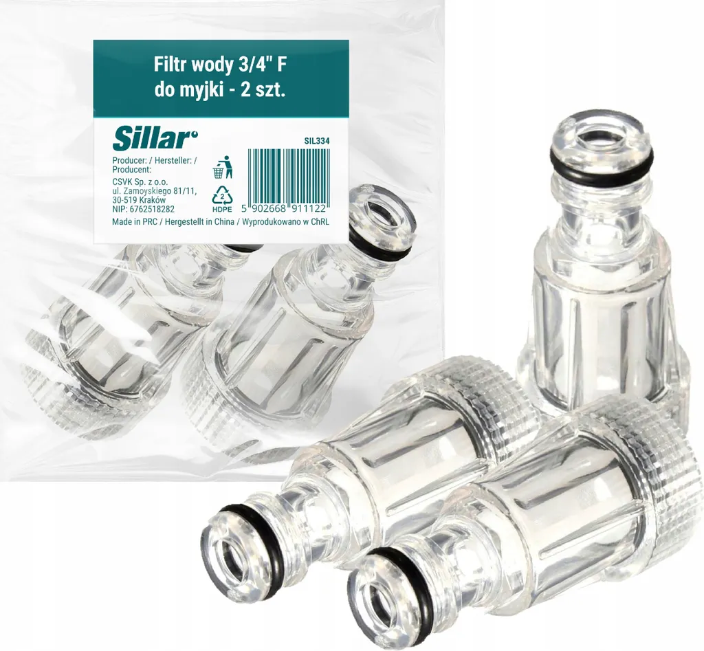 Doppio Filtro Ingresso Acqua 3/4 Idropulitrice Karcher e Nilfisk - 1