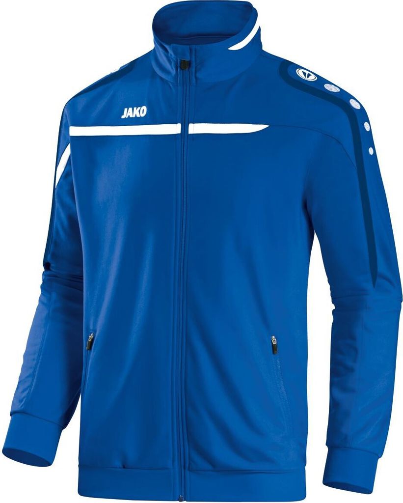 Jako Fußball Polyesterjacke Performance Herren Sportjacke Jacke blau weiß marine Gr L