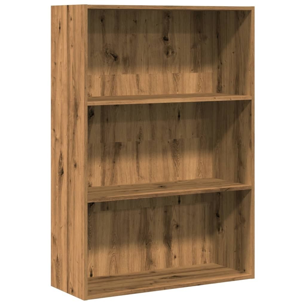 vidaXL Artisan dubová knihovna 80x30x114 cm materiál na Obrázek produktu 