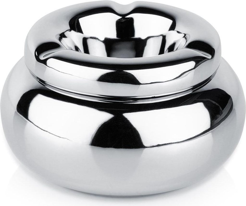 Cendrier rond en argent Dolomite 11 cm Image du produit 