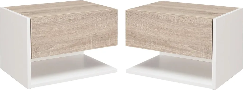 Lot de 2 chevets muraux pour libérer l'espace au sol style marocain