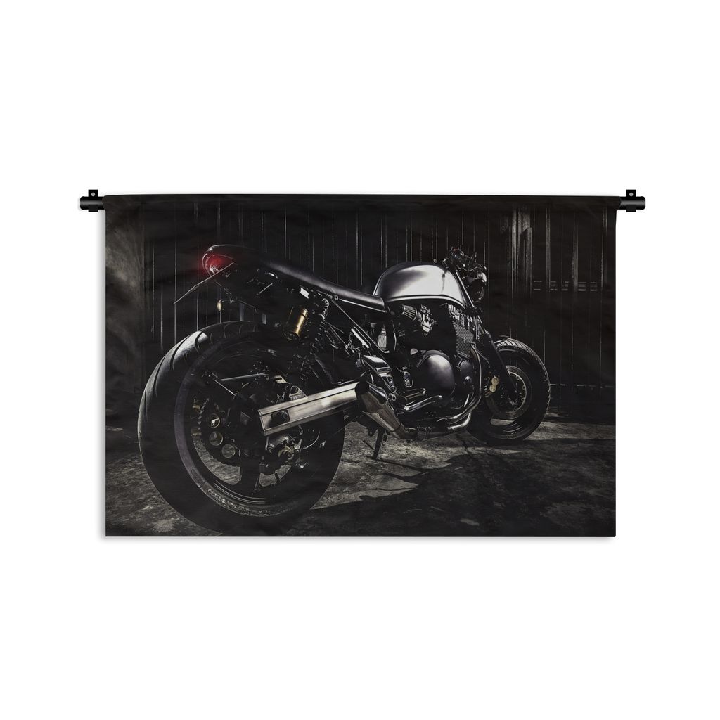 MuchoWow Wandteppich Wandbehang Schönes Bild eines schönen Motorrads 150x100 cm Tapisserie Dekoration Wandtuch - Waschbar - Tapisserien - Wand-...