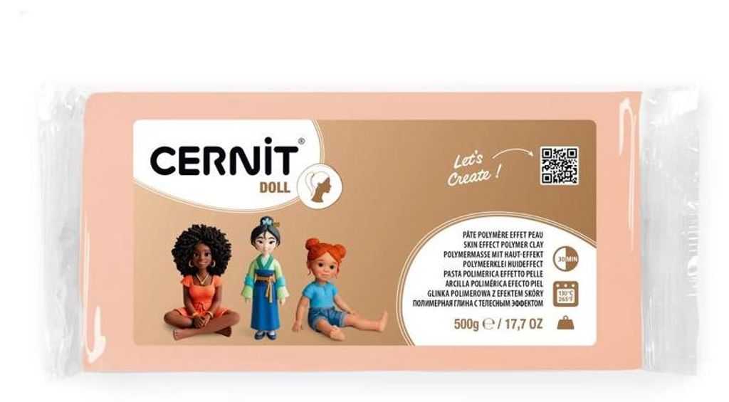 Cernit Doll Transl 500 G Rosa Beige