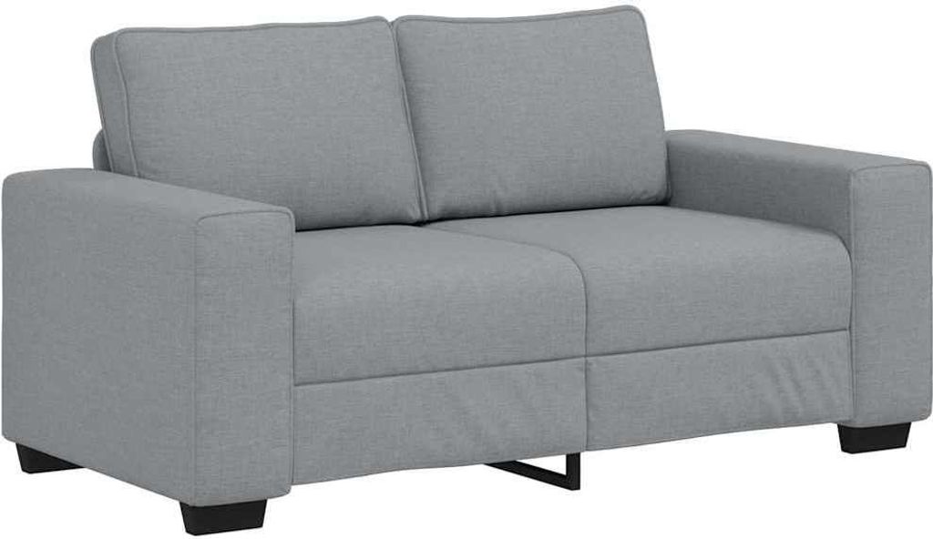 2-Sitzer-Sofa Hellgrau 160x77x82 cm Stoff