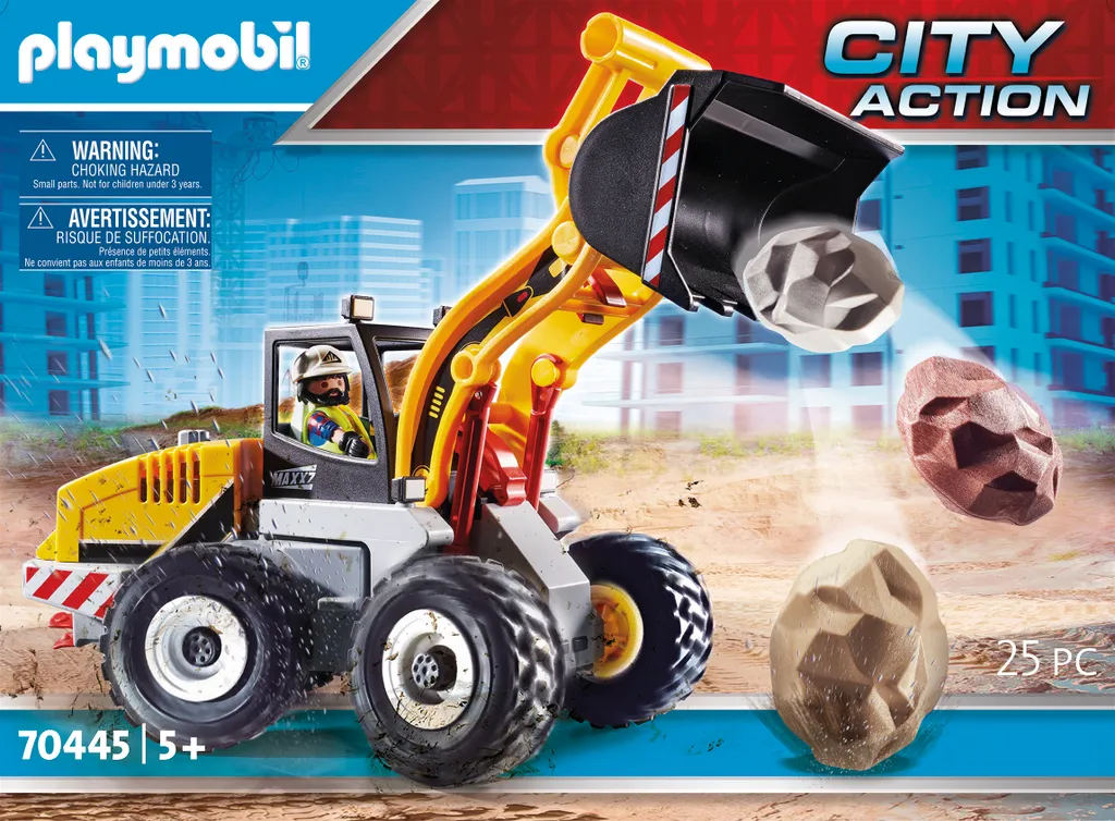 PLAYMOBIL 70445 Chargeur sur roues solide pour jouer sans rien casser