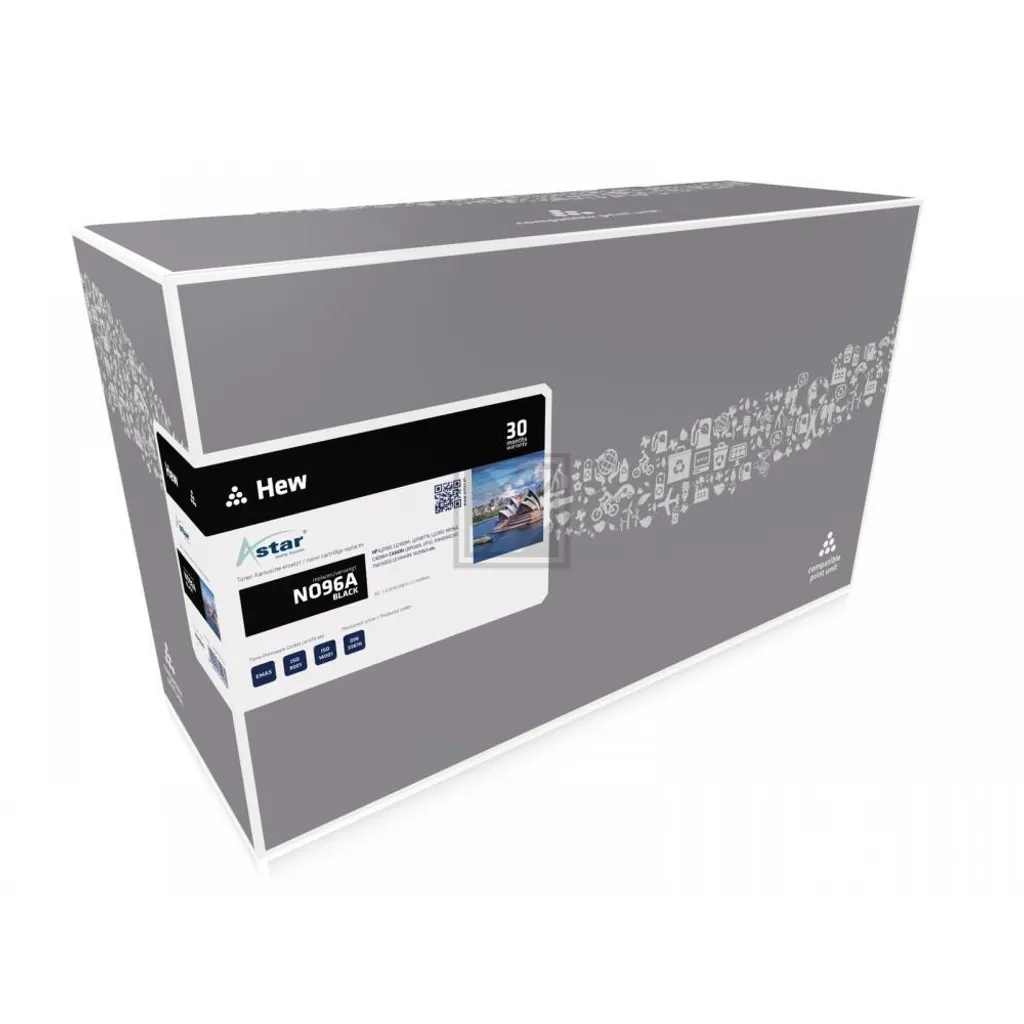 Toner Laser Noir Compatible Canon EP-32 et HP 96A Haute Capacité Astar