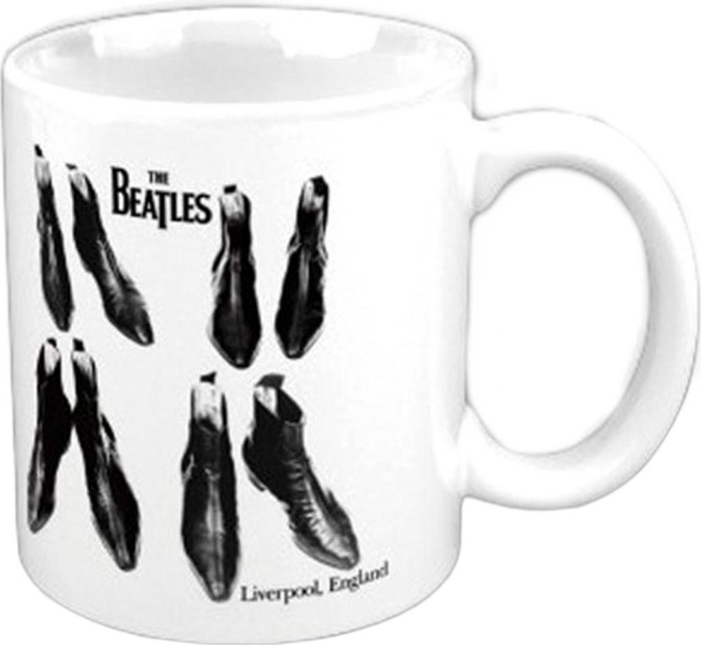 The Beatles - Kaffeebecher, Stiefel RO13205 (Einheitsgröße) (Schwarz/Weiß)