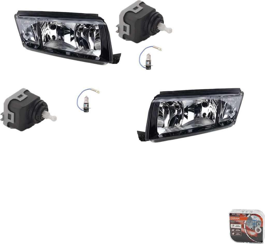 Johns, Scheinwerfer Osram Night Breaker Laser kompatibel zu Skoda Fabia 6Y 99-08 H3 L R 6Y0941295 6Y1941015P 6Y1941015F 6Y1941016P 6Y1941016F