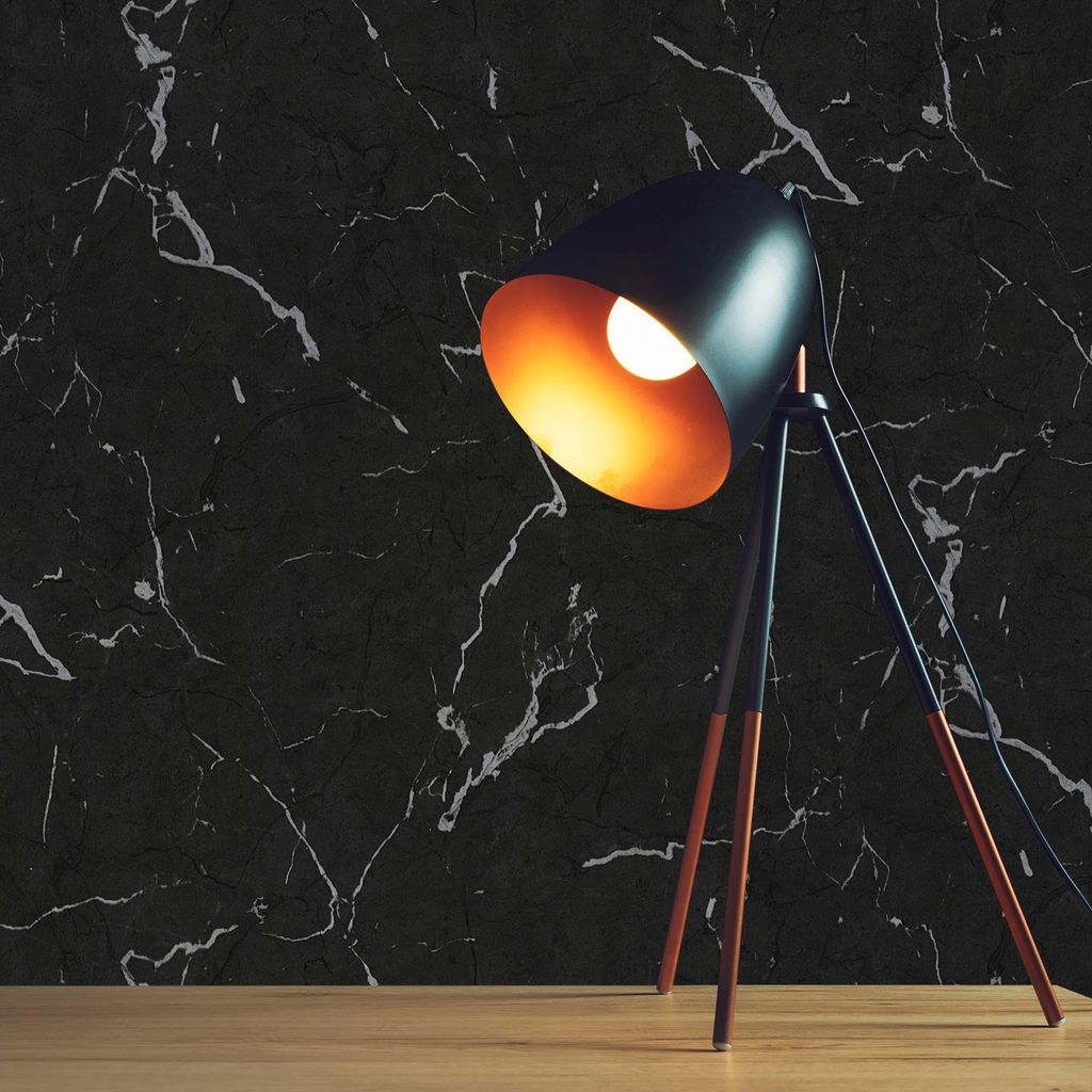 TADESSI Tapete Marmoroptik Rachele M1-No.599 Vliestapete Schwarz Weiß Modern Wohnzimmer Schlafzimmer Küche