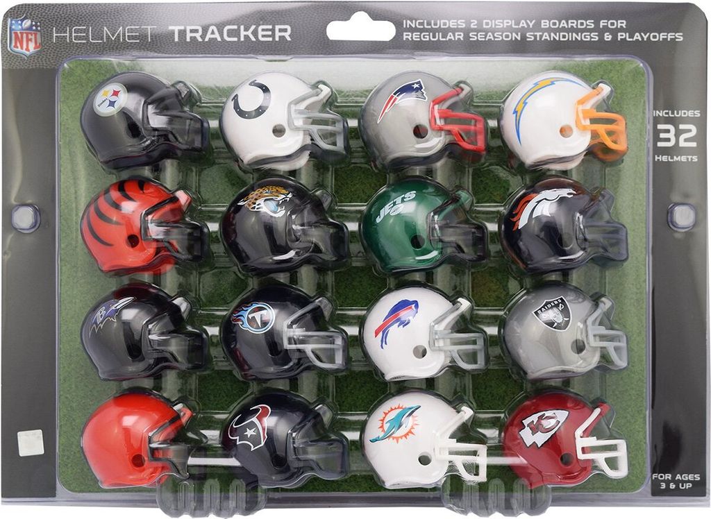 32 teiliges NFL Helm Riddell Pocket Mini Tracker Set 2020 Footballhelm Helmet