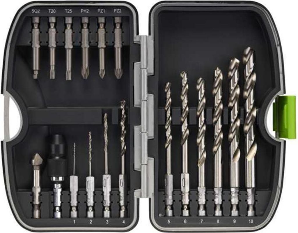 18-teiliges Luna Bohrer- und Schraubendreher-Bit-Set