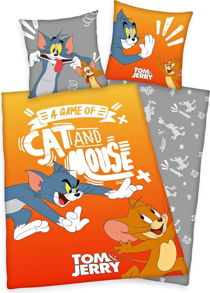 Posteľná bielizeň Tom a Jerry 80 x 80 a 135 x 200 cm Obrázok produktu 