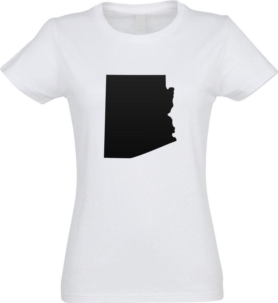 Kiwistar - T-Shirt tailliert - Damen - Weiss - USA - Arizona Phoenix - mit Motiv Bedruckt - Funshirt Design - Sport - Freizeit - Damen - XL