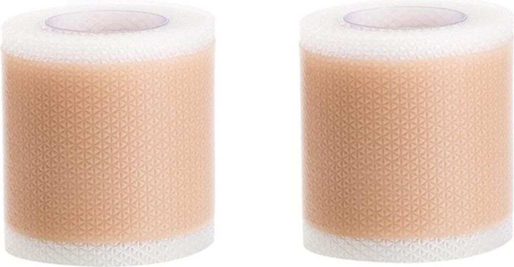 INF Silikon Narbenpflaster - 2 Rollen Hautfarbenes Narbenband zur Behandlung L