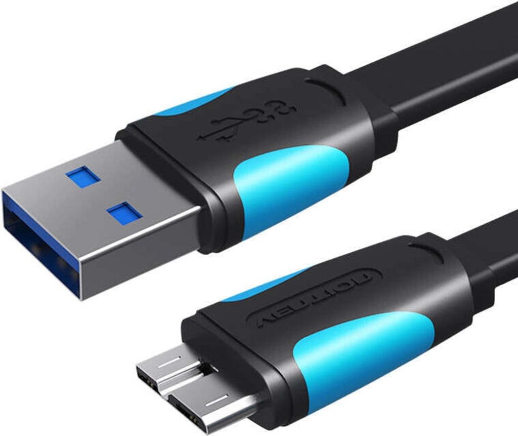 Kabel Vention VAS-A12-B025, USB-A 3.0 auf Micro-B, 0,25 m, schwarz