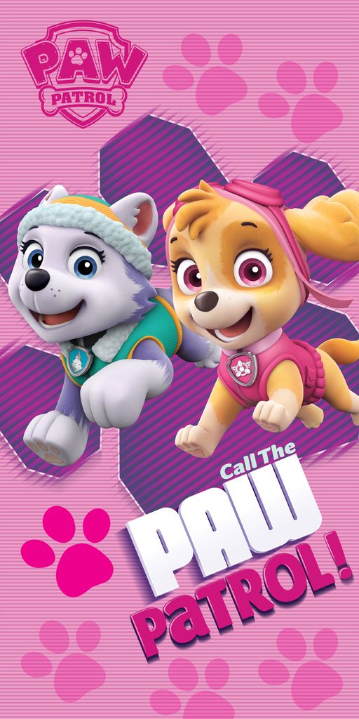 Paw Patrol Kinder Badetuch Girl's Rosa 60x120 cm