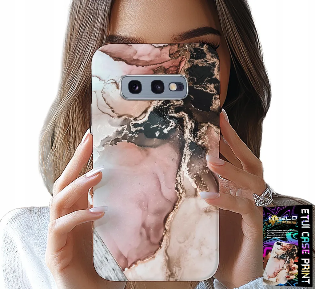 Regalo Ideale: Cover Samsung S10E Marmo Elegante + Film Protettivo