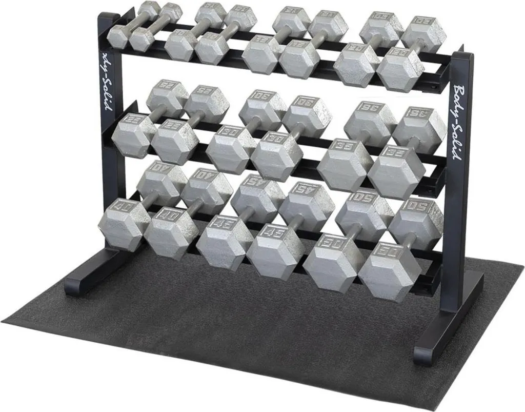 Rangement Haltères Body-Solid GDR363B 3 Étages pour Libérer votre Sol