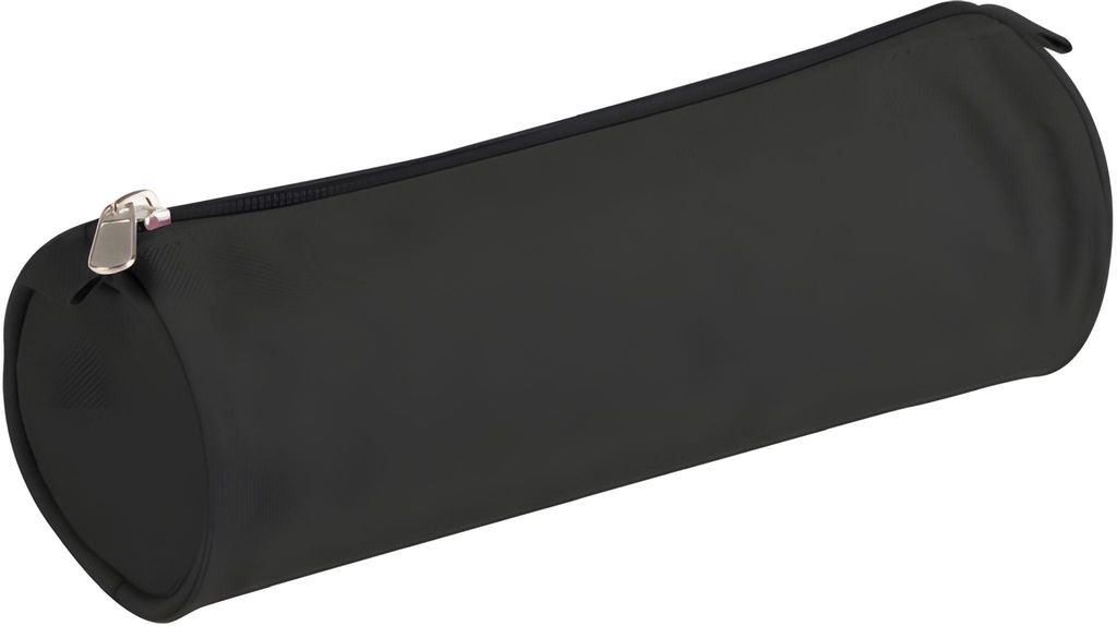 Clairefontaine Etui Basic 7 x 22 cm Runde Poliestertasche Schwarz Schule